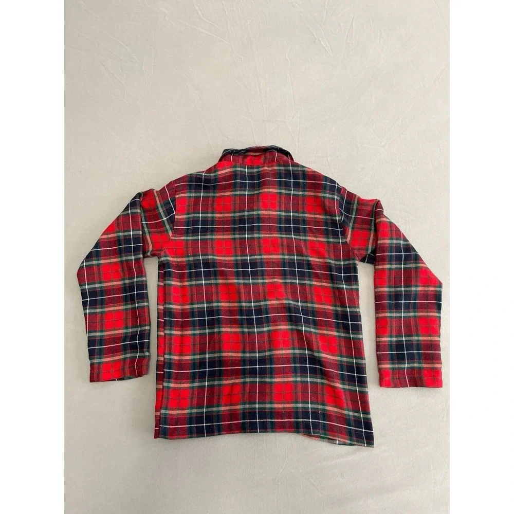 Old Navy Unisex Plaid Flannel Button-Down Pajama Shirt